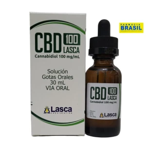 CBD  Óleo Canabidiol  Cannabidiol  Cannabis  Sublingual  100mg com 30ml Lasca   Livre de THC    Tem Registro Sanitario.                                                                        